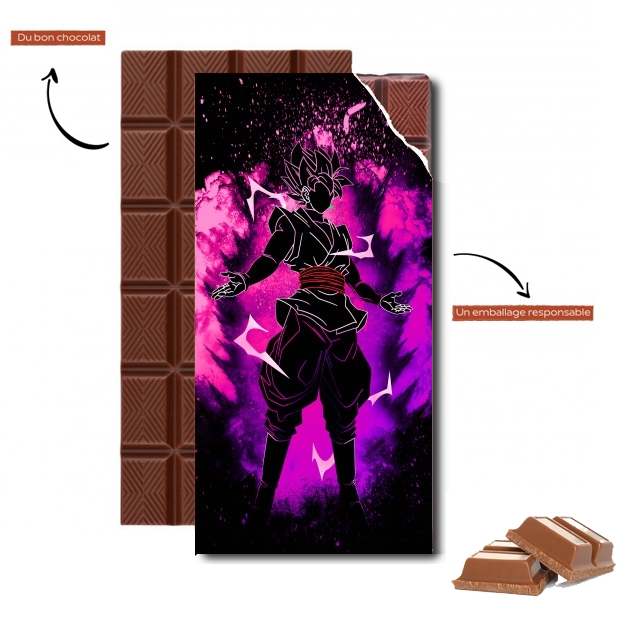 Tablette de chocolat personnalisé Rose Soul