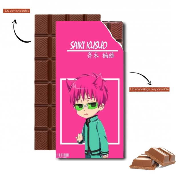 Tablette de chocolat personnalisé Saiki Kusuo