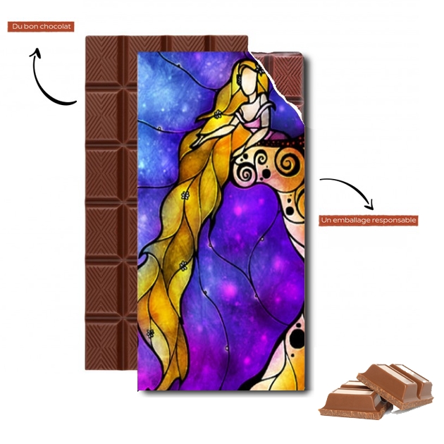 Tablette de chocolat personnalisé Raiponce