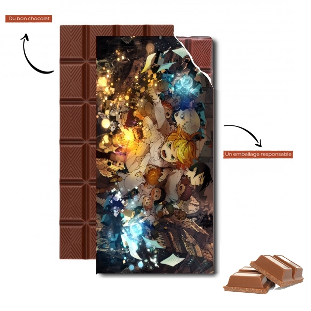 Tablette de chocolat personnalisé The promised Neverland