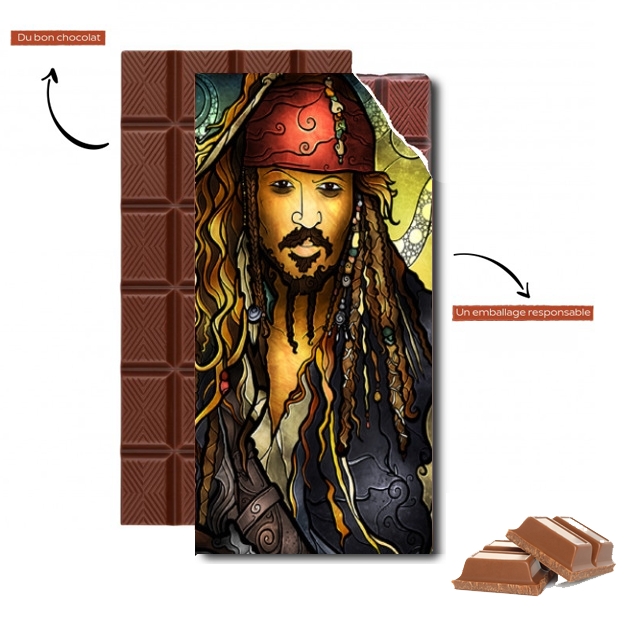 Tablette de chocolat personnalisé Welcome Capitaine Caraibe