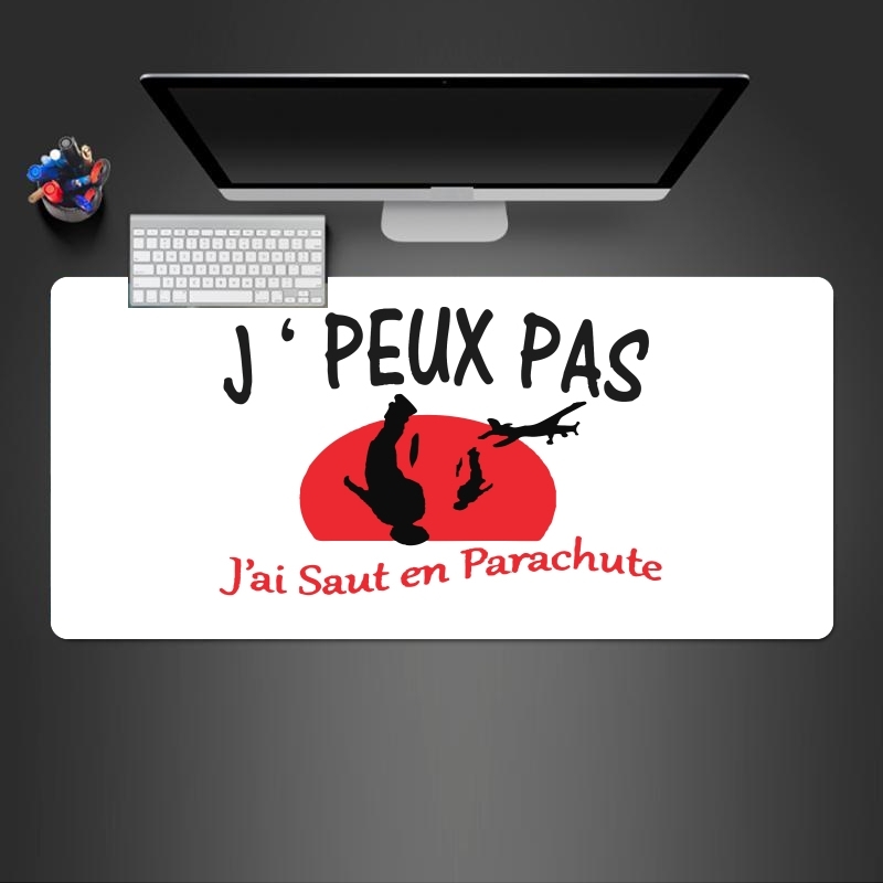 Tapis de souris géant Je peux pas jai saut en parachute