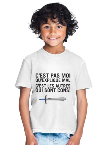 T-Shirt Garçon C'est pas moi qui explique mal, c'est les autres qui sont cons