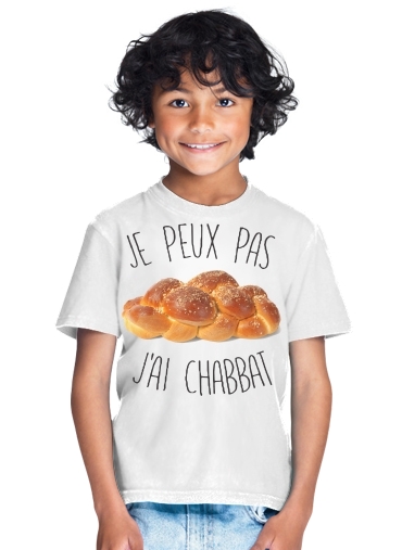 T-Shirt Garçon Je peux pas jai chabbat