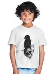 T-Shirt Garçon Raven and Skull