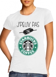 T-Shirt Manche courte cold rond femme Je peux pas jai starbucks coffee