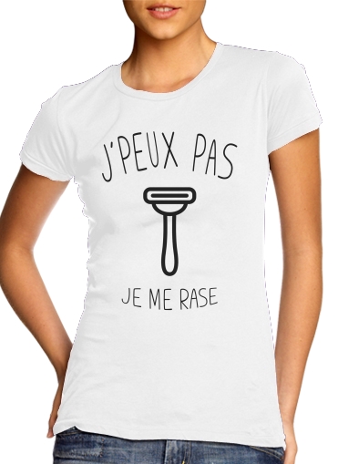 T-Shirt Manche courte cold rond femme Je peux pas je me rase