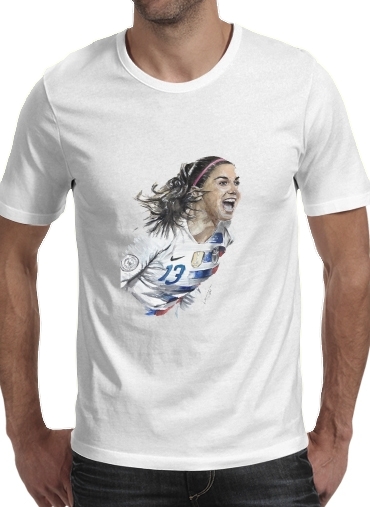 T-Shirt Manche courte cold rond Alex Morgan Usa Art