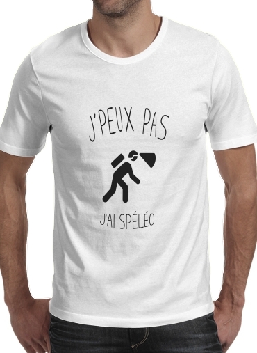 T-Shirt Manche courte cold rond Je peux pas j'ai spéléologie