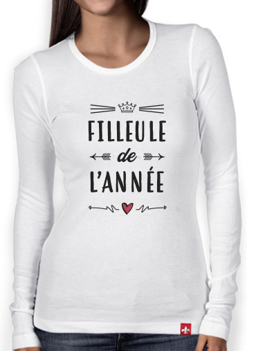 T-Shirt femme manche longue Filleule de lannee