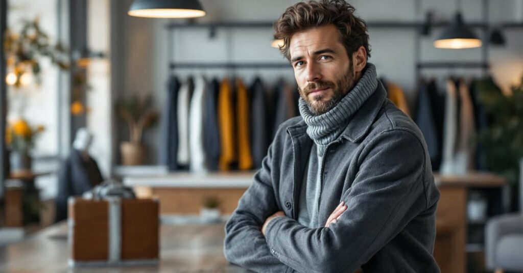 Vente de vêtements en ligne : shopping mode sur ordinateur portable avec tenues tendance