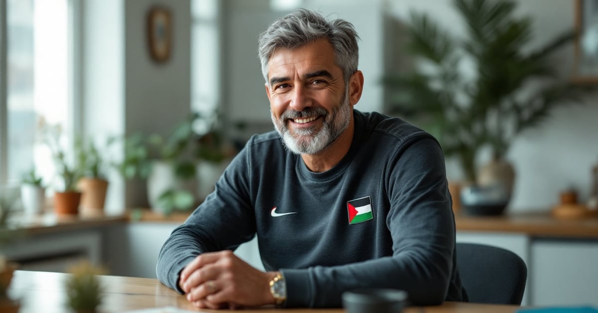 Maillot Palestine porté au quotidien et pour le sport, jersey polyvalent aux couleurs palestiniennes