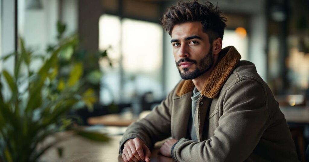 Look santiag homme moderne avec bottes western en cuir intégrées dans une tenue casual chic